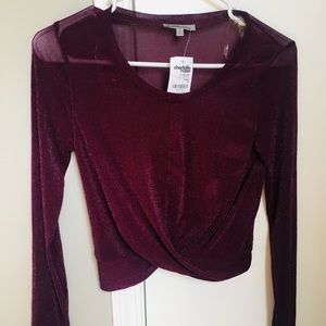 Sheer purple top 🤩